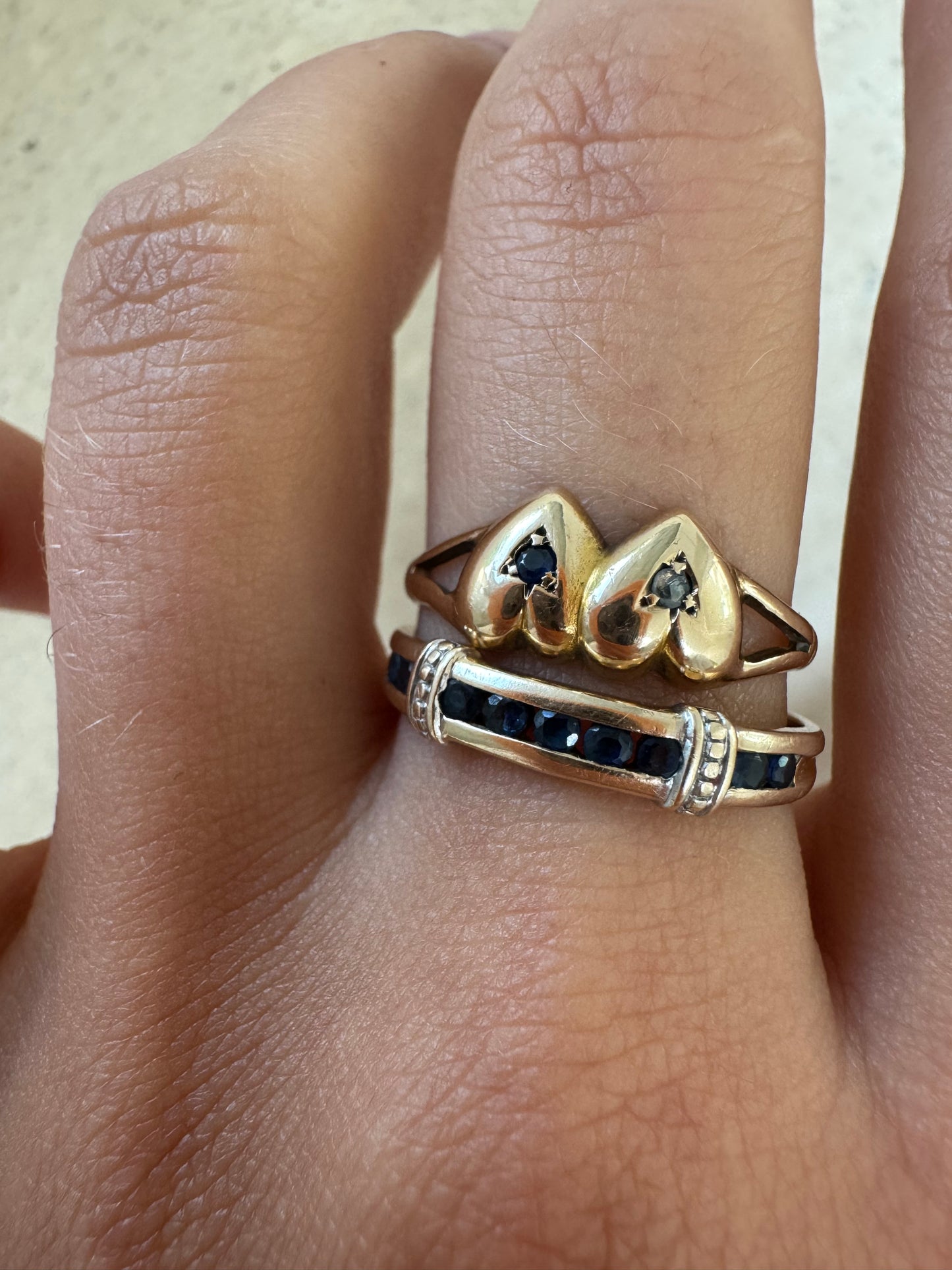 Antiker Ring aus 15kt Gold in Herzform
