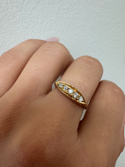 Antiker 18kt Diamantring