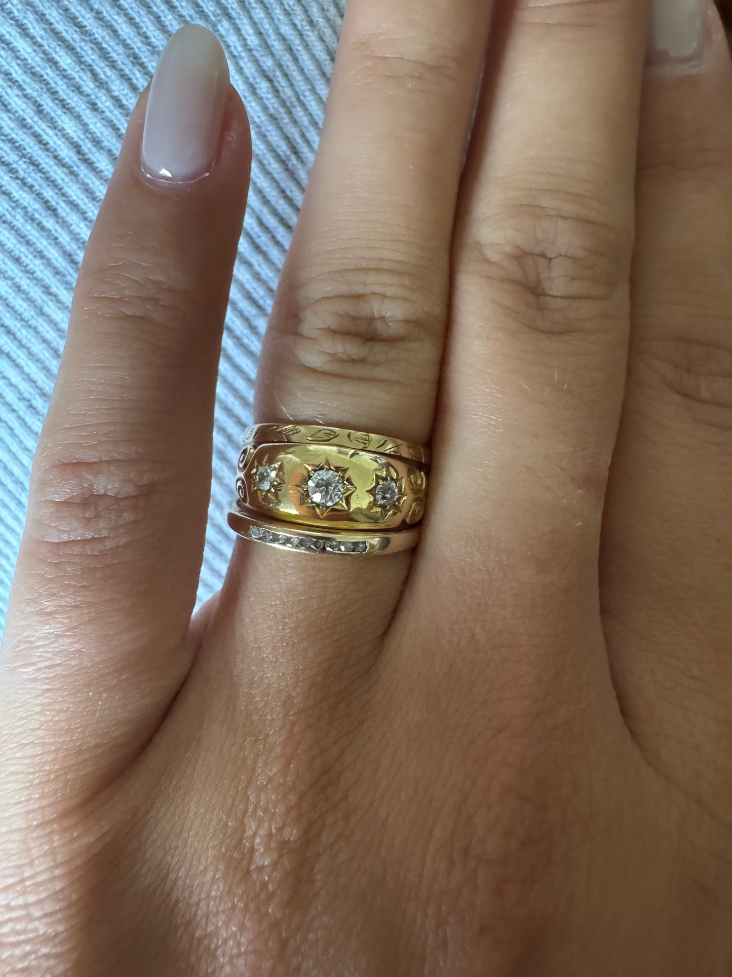Toller viktorianischer 18kt Gold Ring