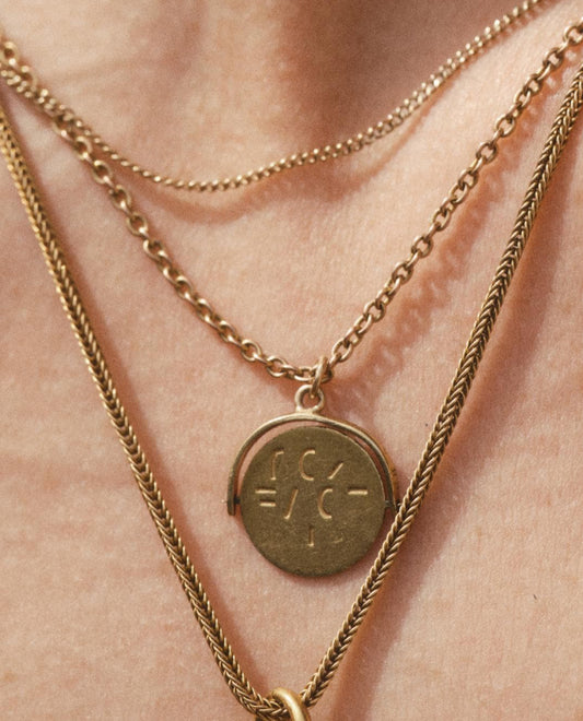 9kt Vintage 'I love you' Spinner Charm